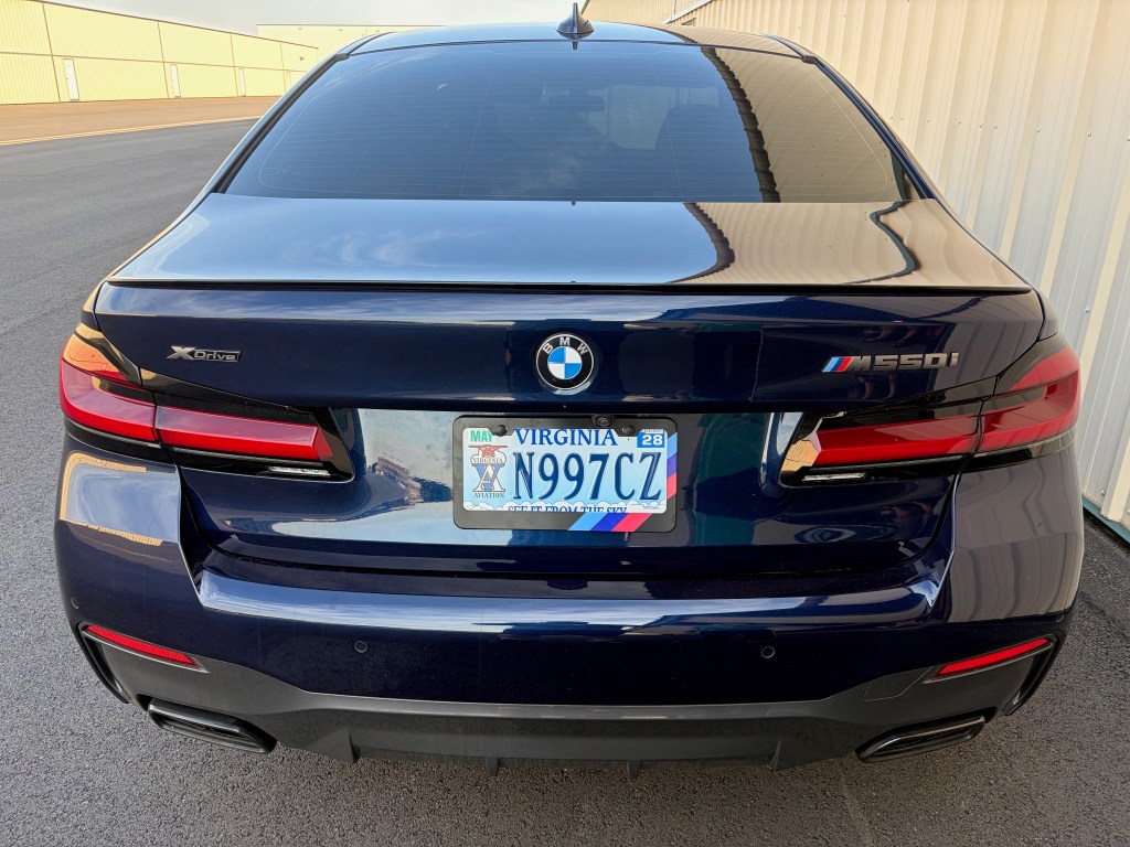 Dan's new BMW wearing the N997CZ vanity license plate