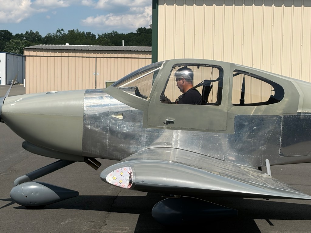 Dan in the cockpit of N997CZ on the ramp